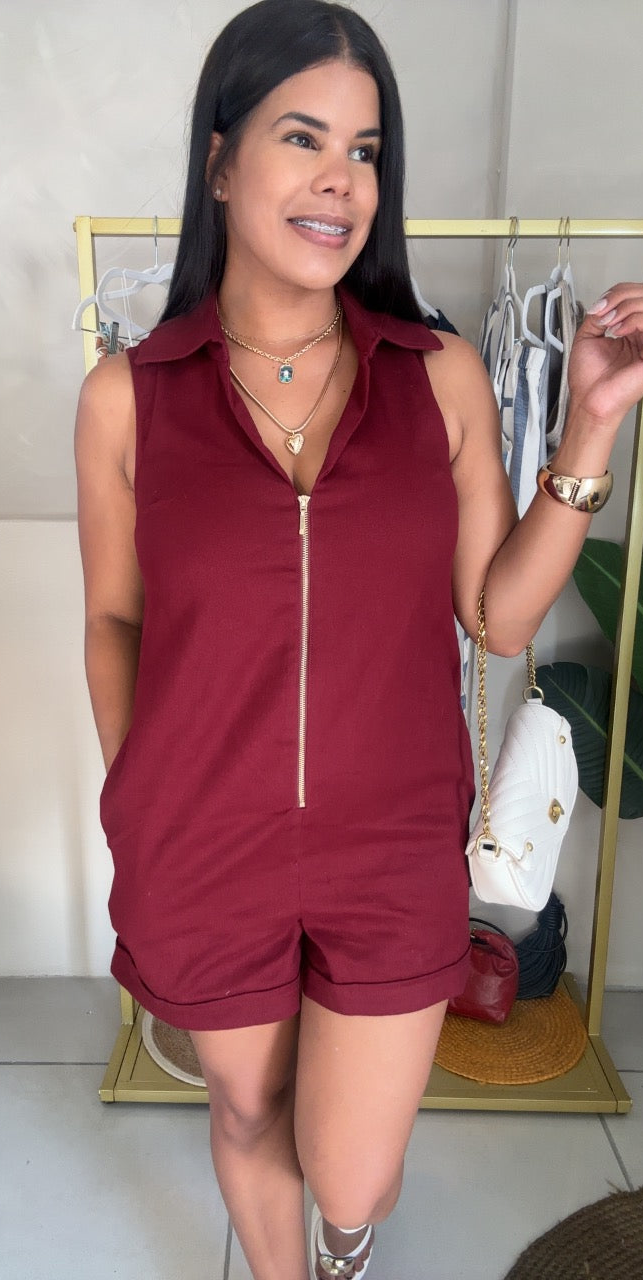 Merlot Day Romper