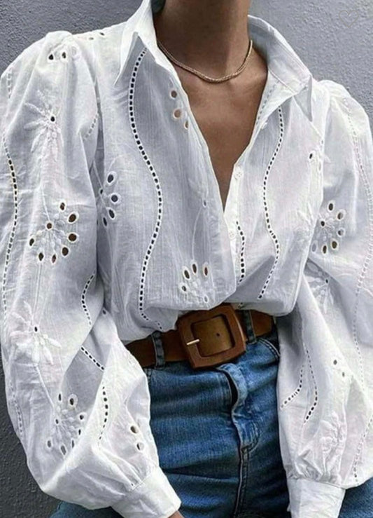 White Blouse Shirt