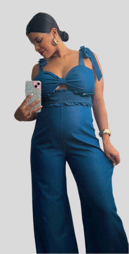 Denim Jumpsuit (M)