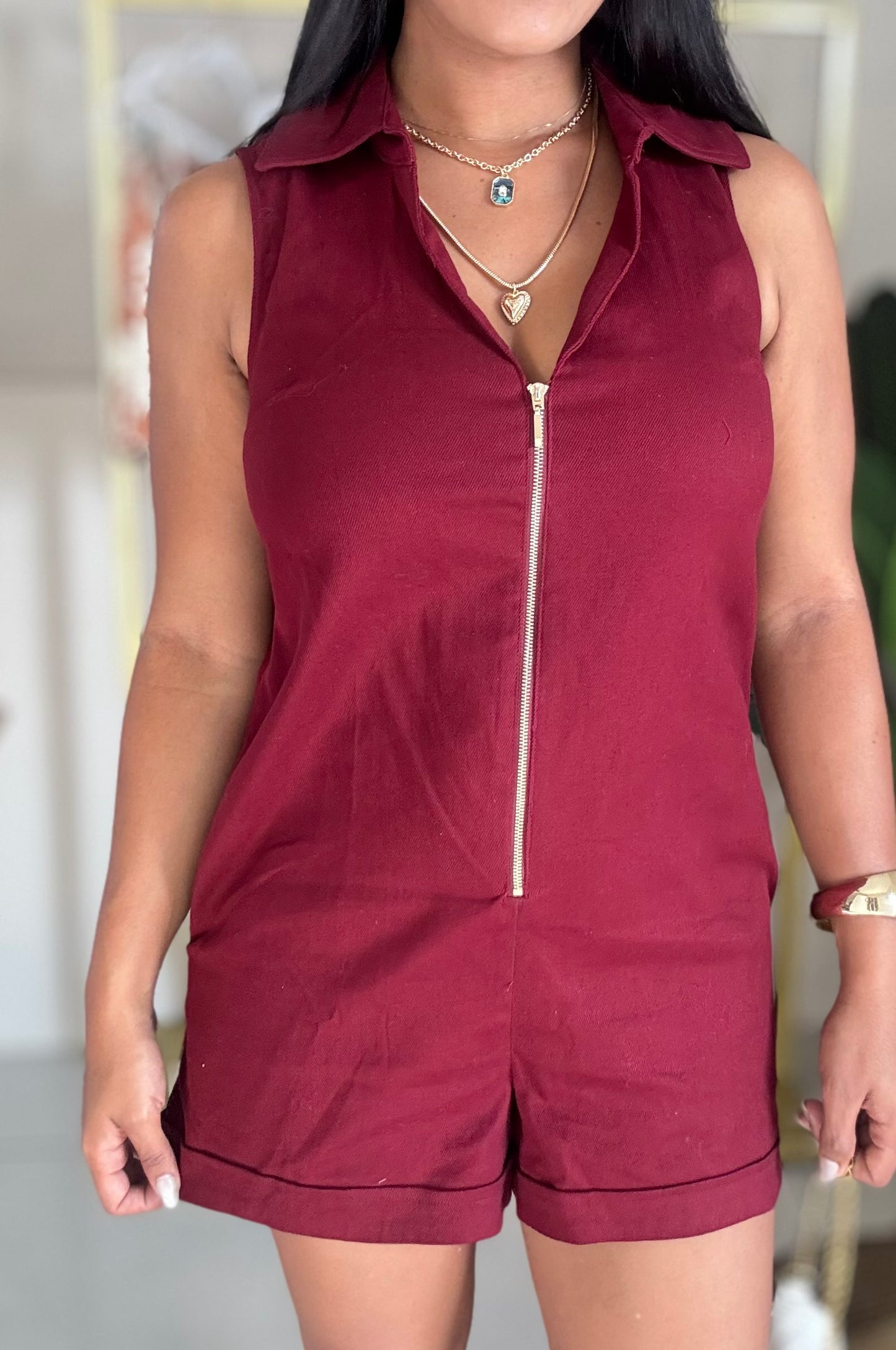 Merlot Day Romper