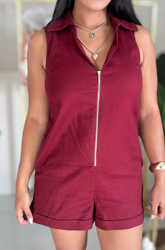Merlot Day Romper