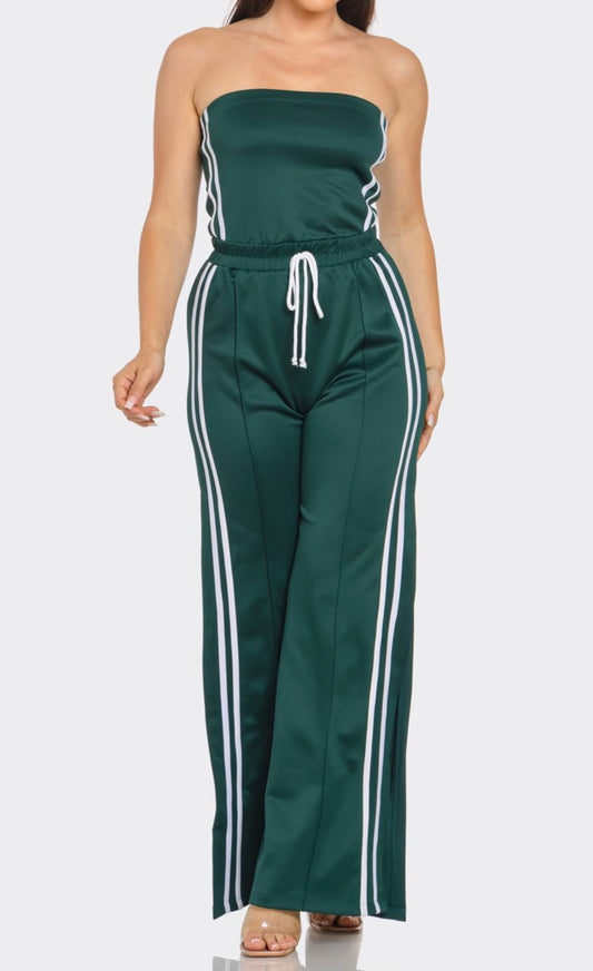 Green Malachite Open Side Jumpsuit